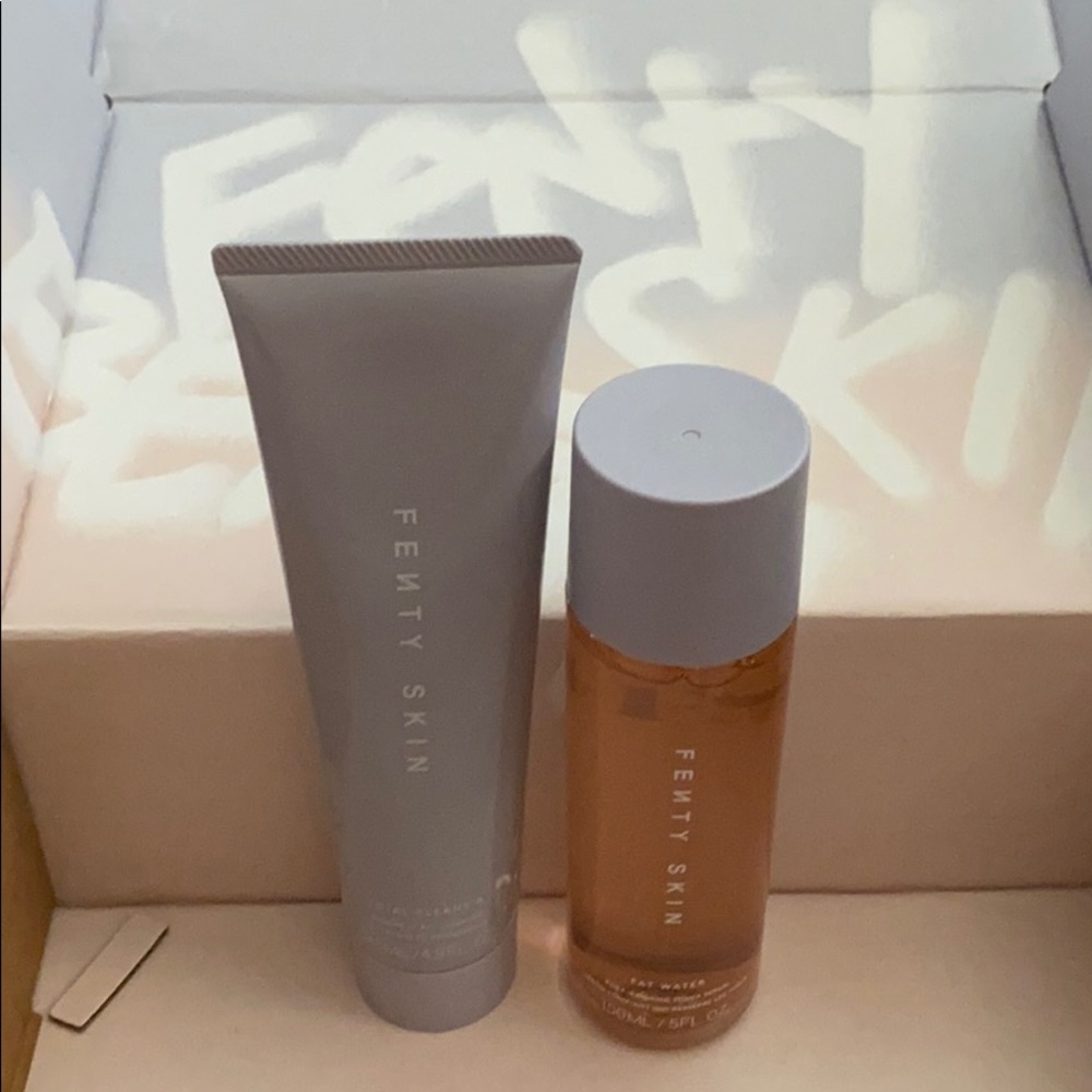 Fenty skin cleanser and pore refining toner serum